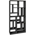 Habitat et Jardin Bibliothèque en bois  Nicola  - 90 x 30 x 180 cm - Gris anthracite