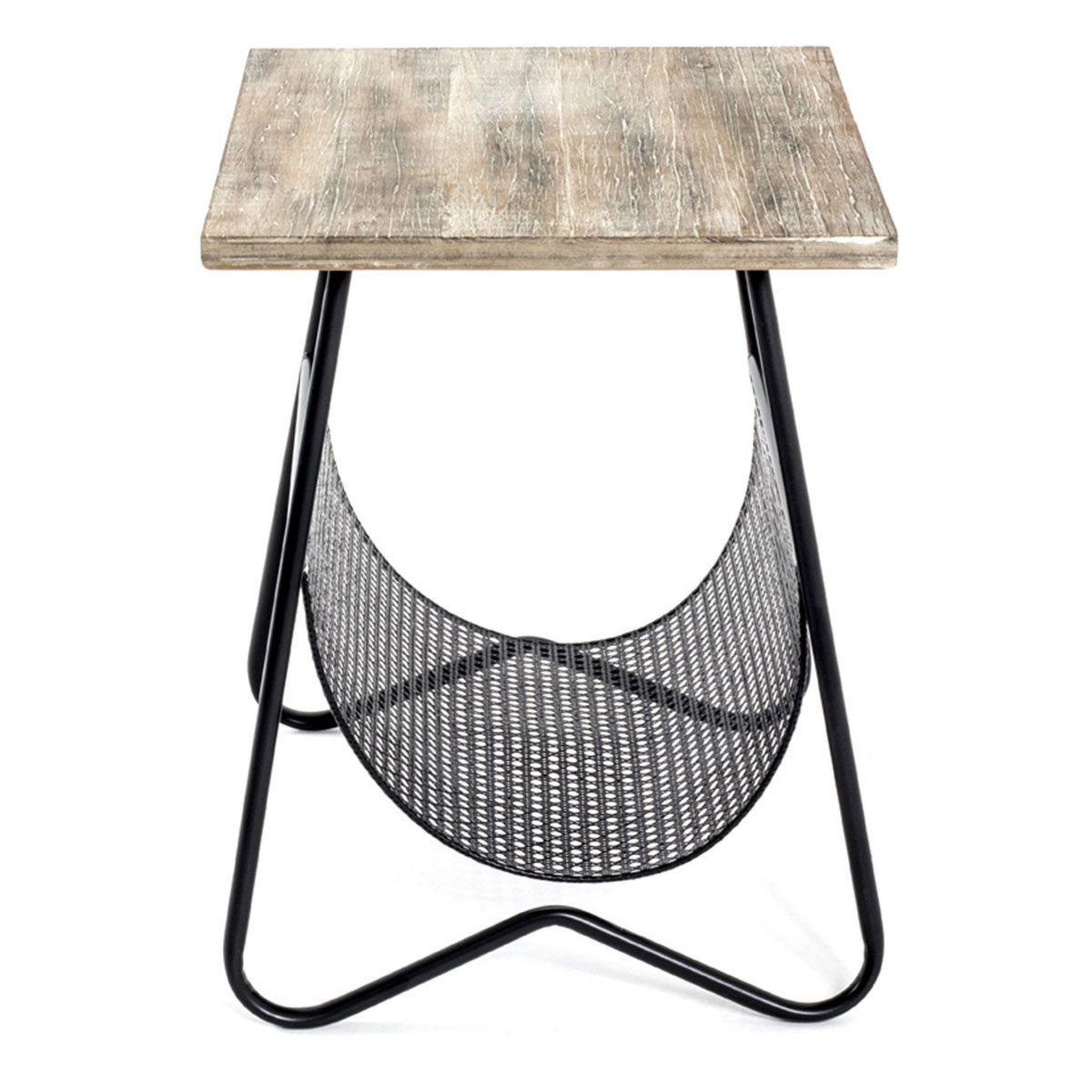 Voir la diapositive 3 : Paris Prix Table d'appoint design  porte revues  51cm noir