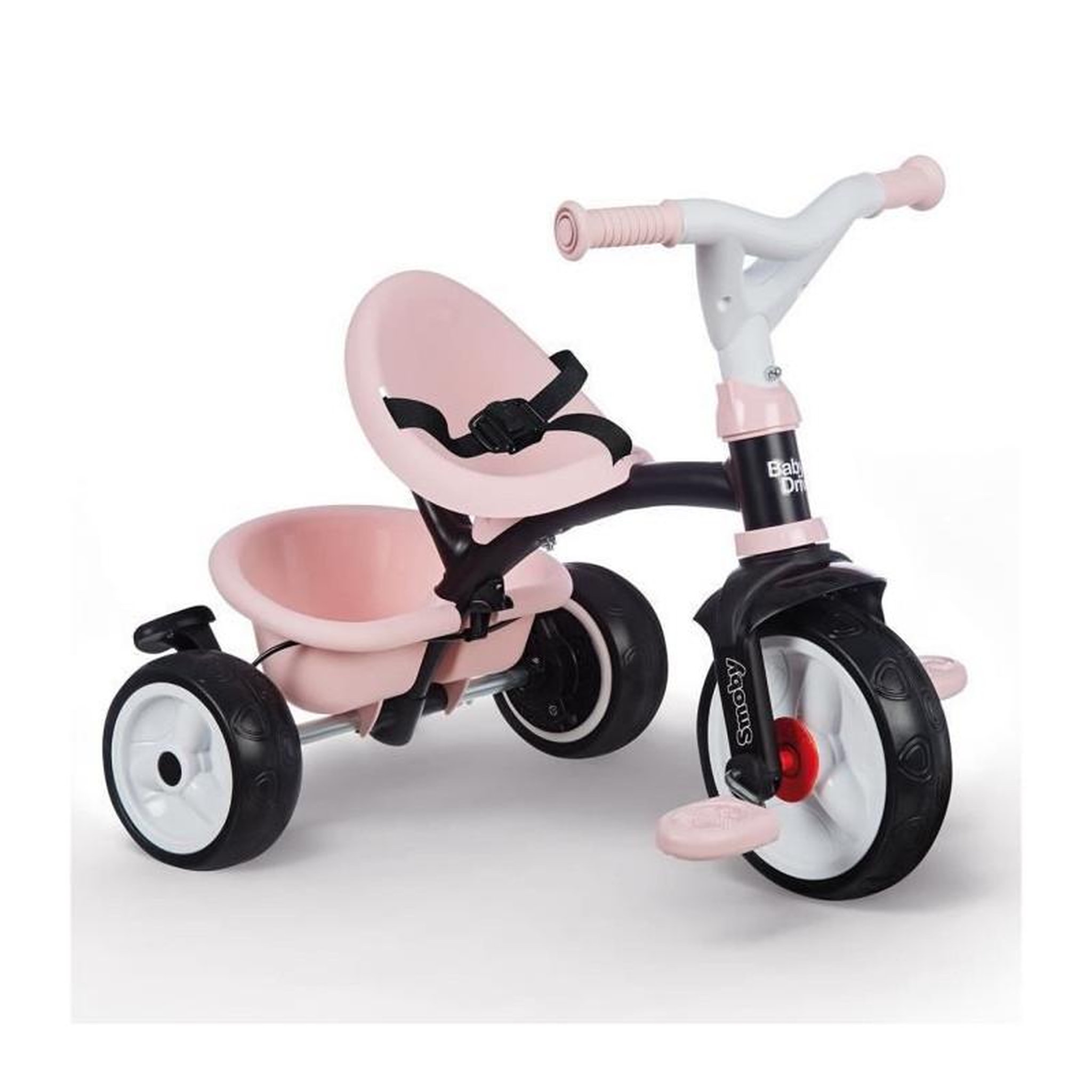Voir la diapositive 2 : SMOBY Tricycle Baby Driver Plus Rose - SMOBY
