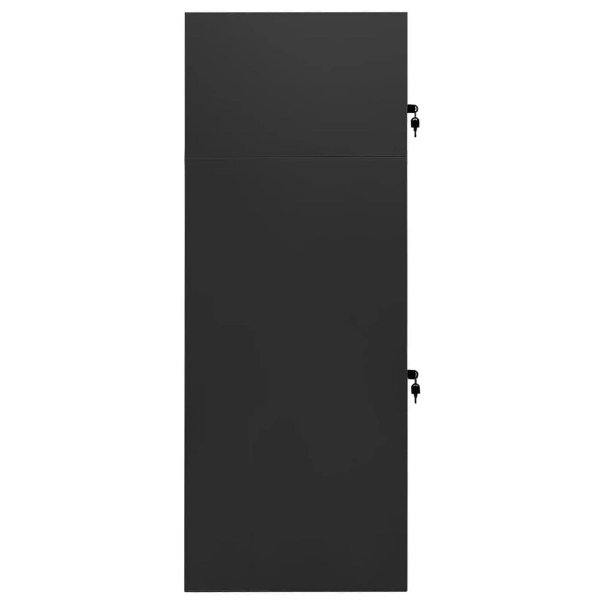 VIDAXL Armoire a selles Anthracite 53x53x140 cm Acier