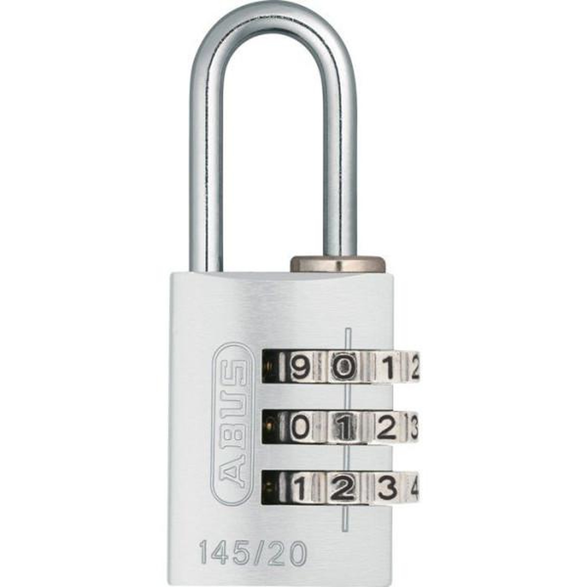 Voir la diapositive 1 : ABUS Cadenas a combinaison - ABUS - 145/20 - 3 chiffres - Aluminium argent - Compact et léger