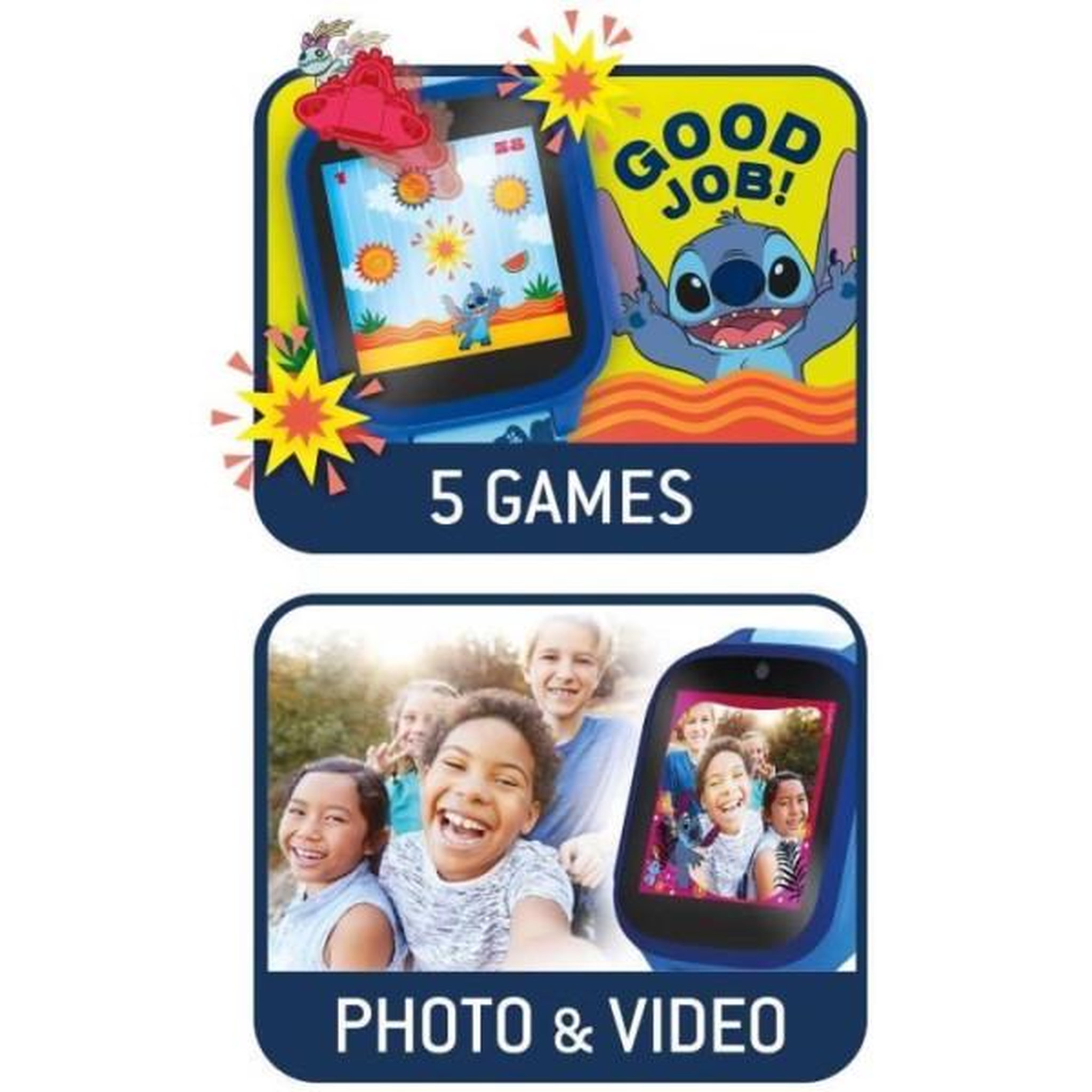 Voir la diapositive 5 : Liscianigiochi Appareil photo numérique Lisciani avec écran tactile bleu
