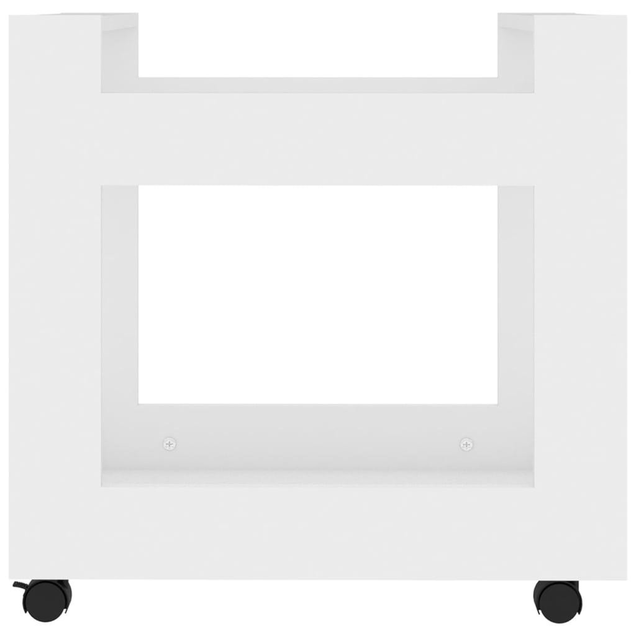 Voir la diapositive 5 : VIDAXL Chariot de bureau Blanc 60x45x60 cm Bois d'ingenierie