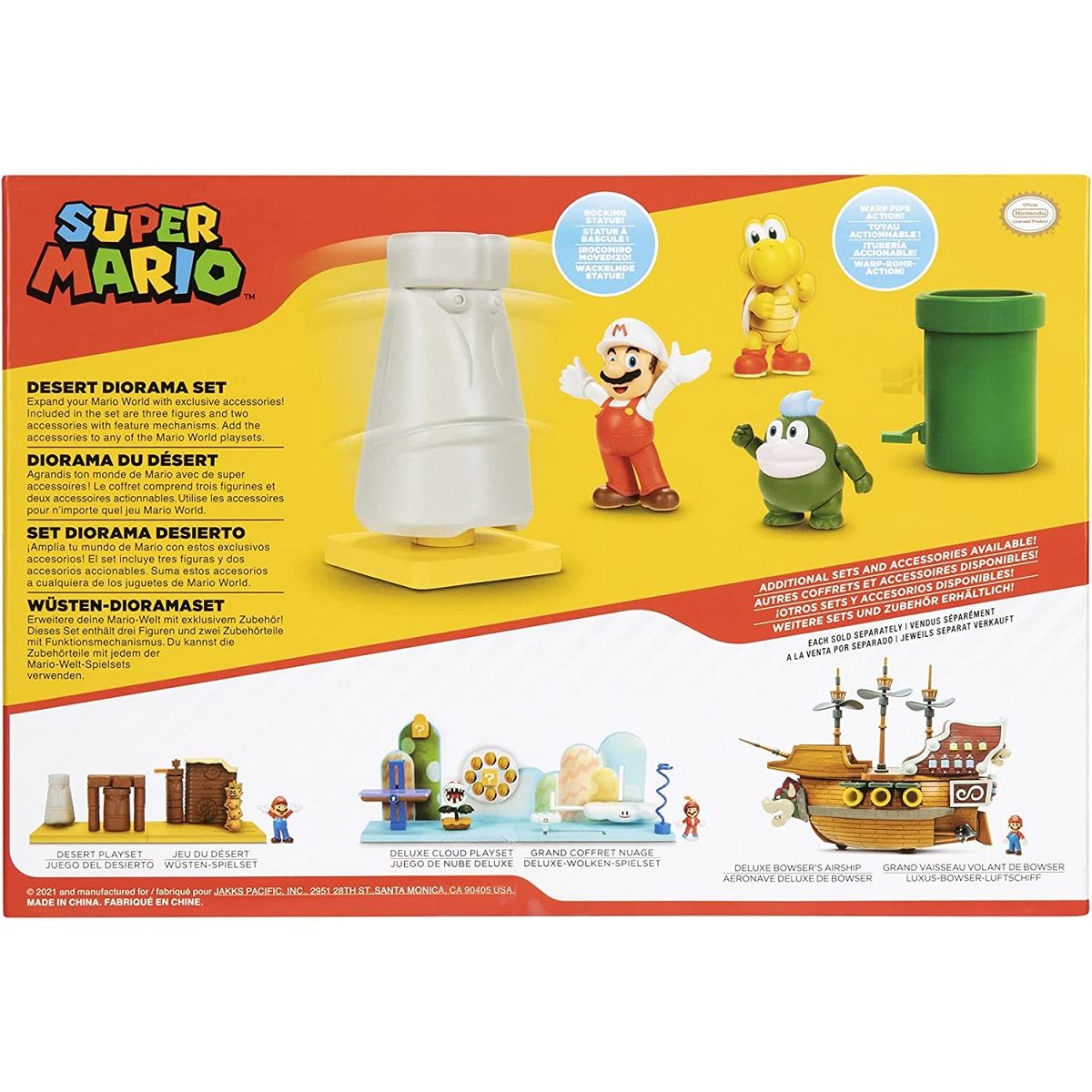 JAKKS PACIFIC Set Diorama Super Mario 5 Figurines