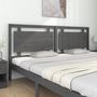 Voir la diapositive 3 : VIDAXL Tete de lit Gris 205,5x4x100 cm Bois massif de pin