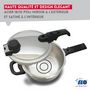 Voir la diapositive 5 : ELO Autocuiseur vapeur en acier inoxydable 18/10 22 cm 4,5 litres Elo Mistral Premium