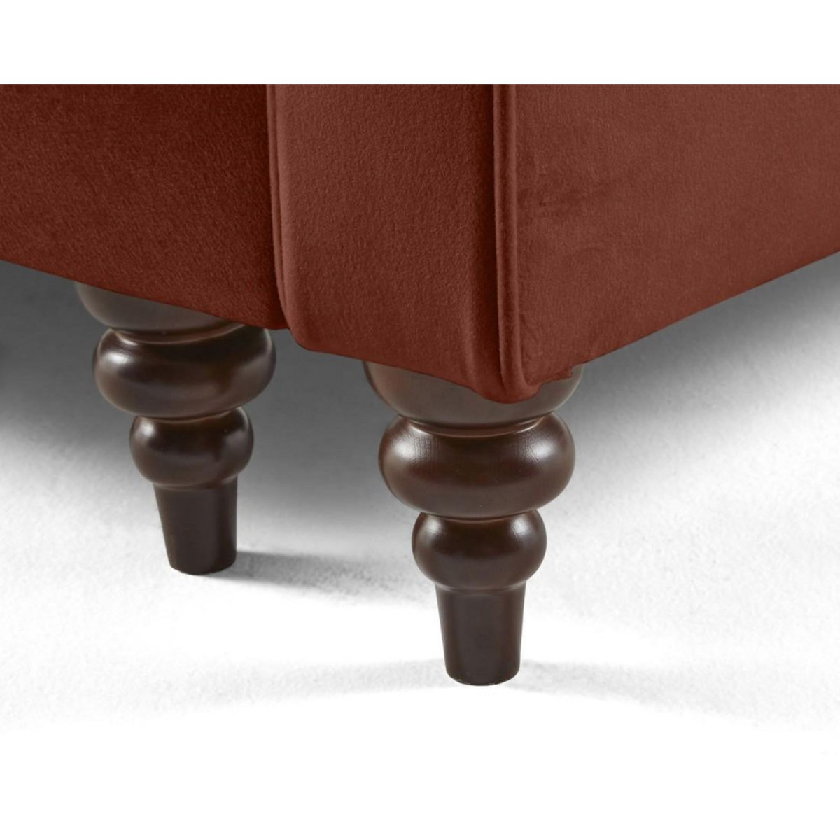 BEST MOBILIER Flamingo - canapé d'angle gauche 4 places convertible en velours