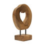 Voir la diapositive 2 : Paris Prix Objet Déco Cœur en Teck  Hasi  28cm Naturel