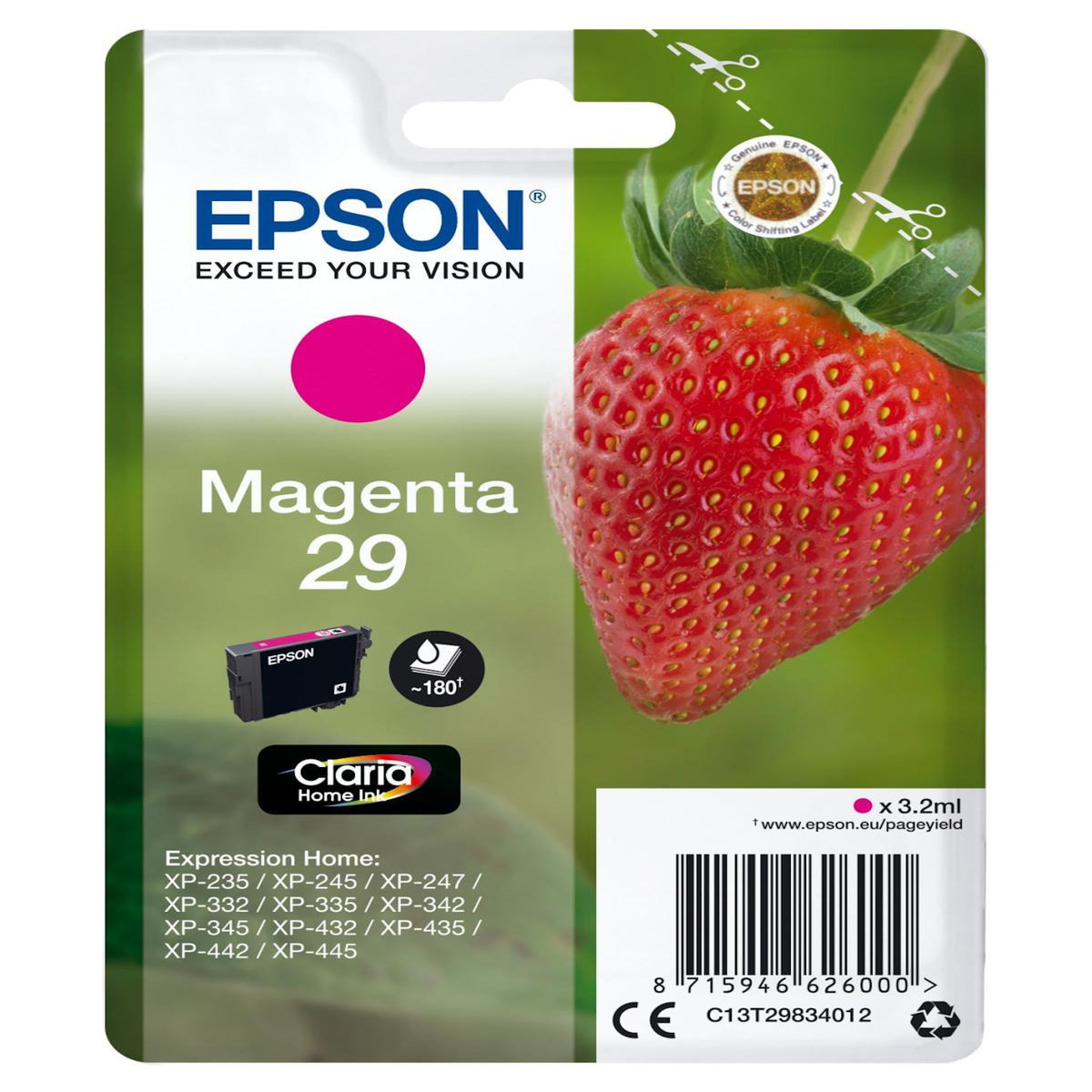 Epson Cartouche imprimante EPSON C 13 T 29834012
