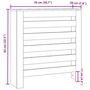 Voir la diapositive 6 : VIDAXL Cache-radiateur chene sonoma 78x20x82 cm bois d'ingenierie