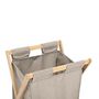 Voir la diapositive 2 : ATMOSPHERA Panier à linge pliant 50L en bambou