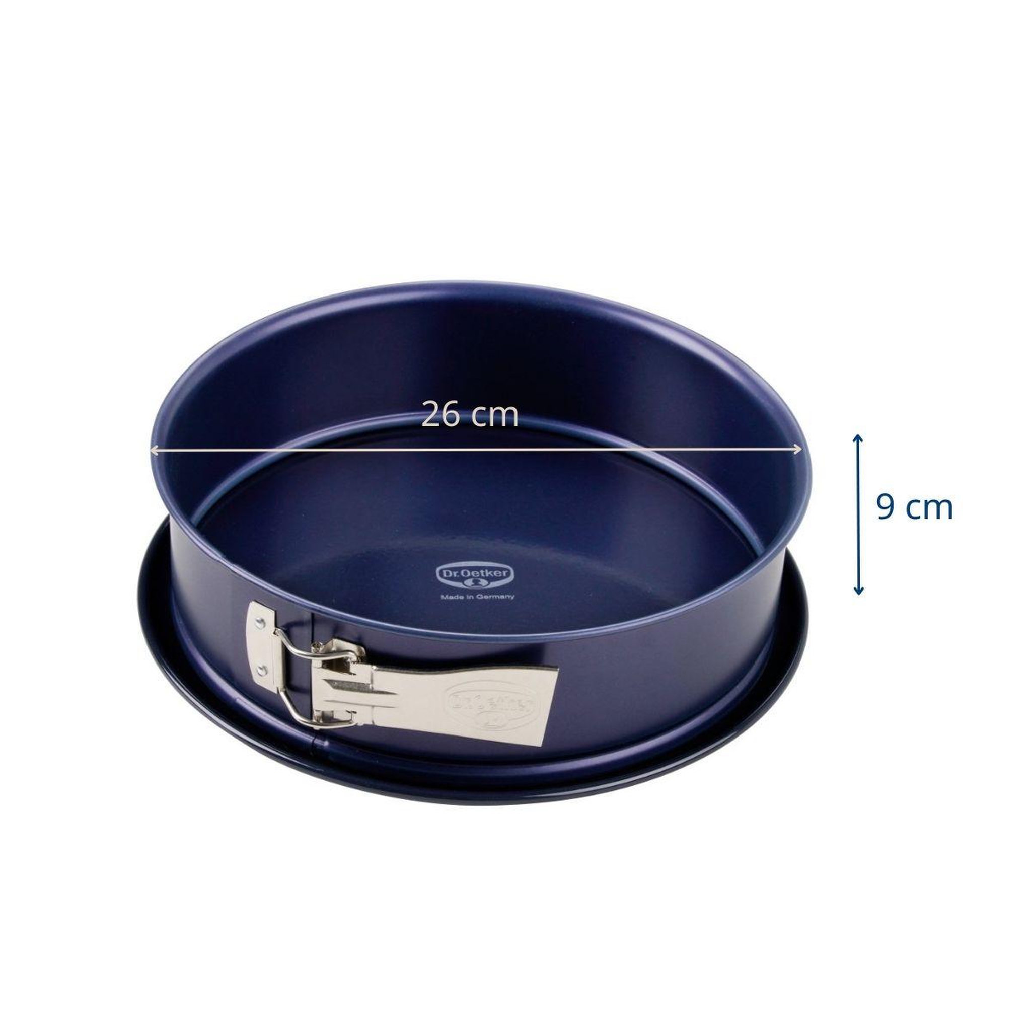 Voir la diapositive 3 : DR.OETKER Lot de 2 moules à gâteaux 26/26 cm en acier dr oetker back-liebe