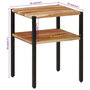 Voir la diapositive 6 : VIDAXL Table d'appoint 35x35x45 cm bois massif d'acacia et fer