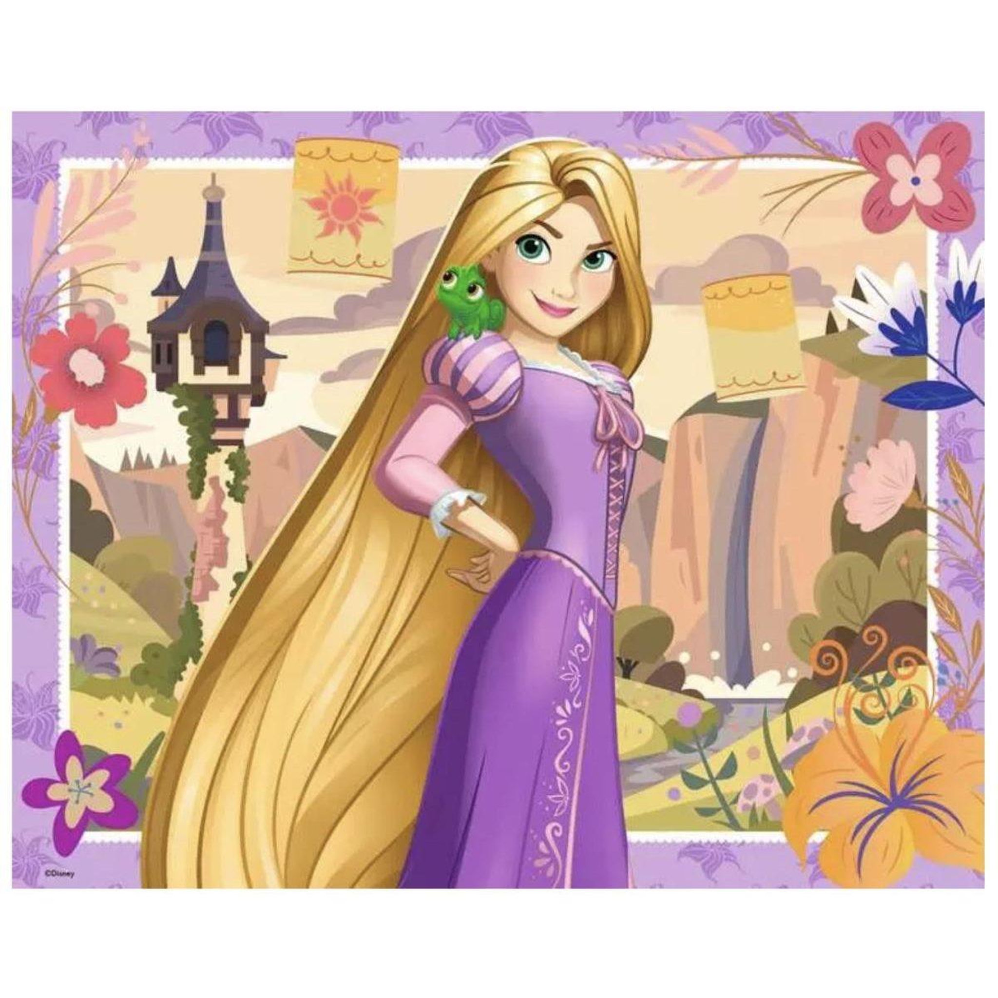 Voir la diapositive 2 : RAVENSBURGER Puzzles enfants 48 pieces - disney - princesse raiponce