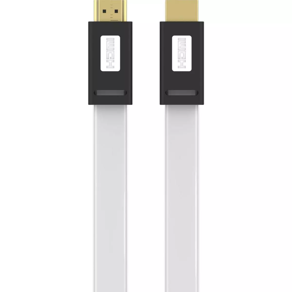 ESSENTIEL B Câble HDMI 2.0/18Gbps plat 2M Blanc