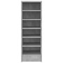 Voir la diapositive 3 : VIDAXL Armoire a chaussures Gris beton 31,5x35x90 cm Bois d'ingenierie