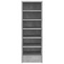 Voir la diapositive 3 : VIDAXL Armoire a chaussures Gris beton 31,5x35x90 cm Bois d'ingenierie