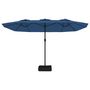 Voir la diapositive 5 : VIDAXL Parasol de jardin a double tete avec LED bleu azure 449x245 cm