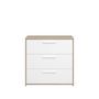 Voir la diapositive 3 : Commode 3 tiroirs L80cm NORWAY