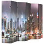 Voir la diapositive 2 : VIDAXL Cloison de separation pliable 228 x 170 cm New York la nuit
