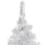 VIDAXL Arbre de Noël artificiel pre-eclaire/boules argente 240 cm PET