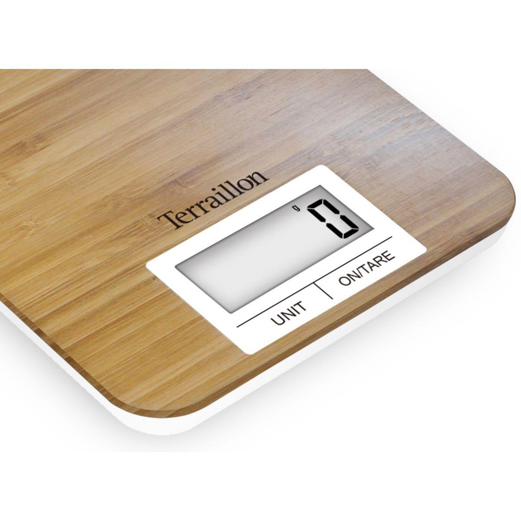 Voir la diapositive 2 : Terraillon Balance de cuisine bamboo