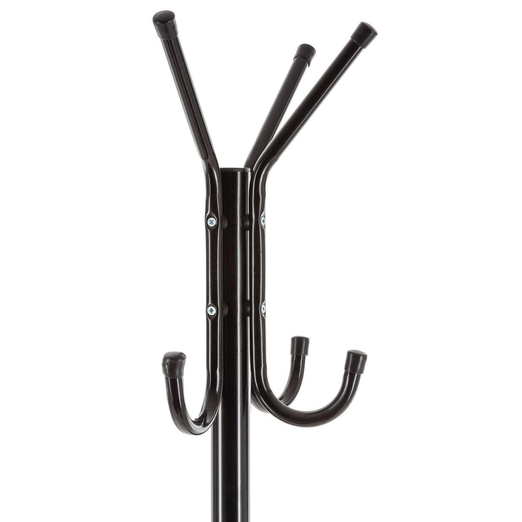 Voir la diapositive 2 : ATMOSPHERA Porte manteau en métal 8 crochets - h. 176 cm - noir