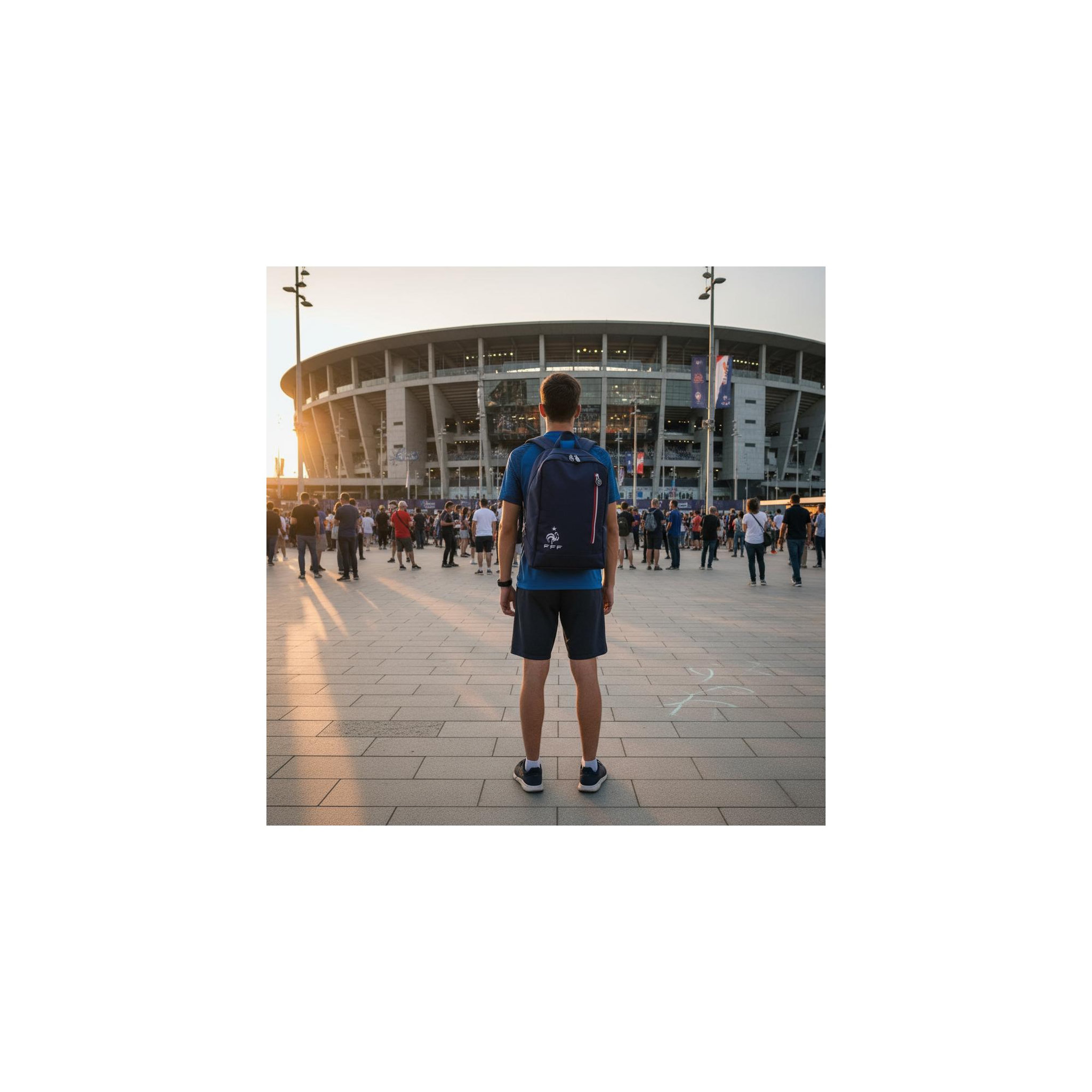 Voir la diapositive 2 : FFF Sac à dos premium - fédération française de football - bleu