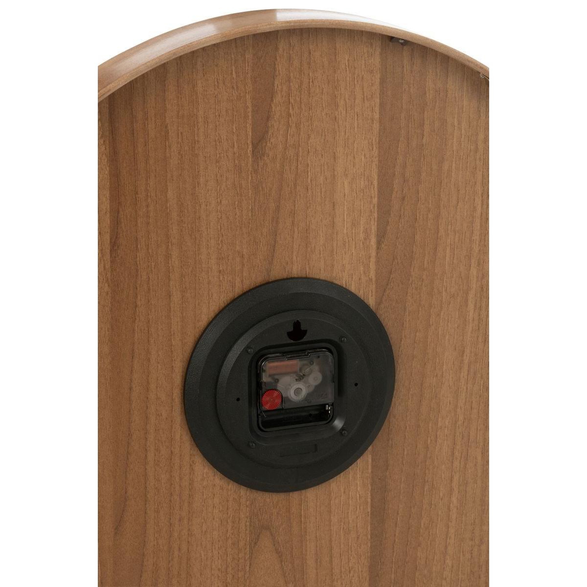 Voir la diapositive 3 : J-LINE Horloge murale en bois  marion  53cm marron