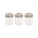 FIVE Lot de 3 Bocaux de Conservation  Nixo  0,7L Transparent