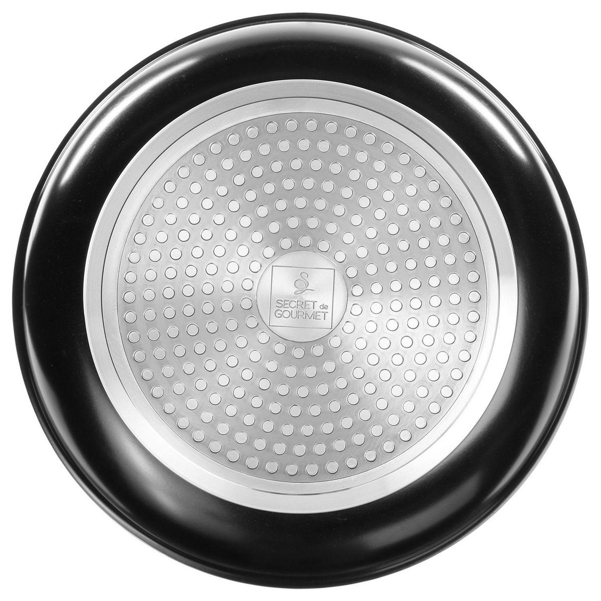 FIVE Lot de 2 grandes Poêles avec 1 poignée amovible - Noir