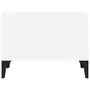 VIDAXL Table basse Blanc 60x50x36,5 cm Bois d'ingenierie
