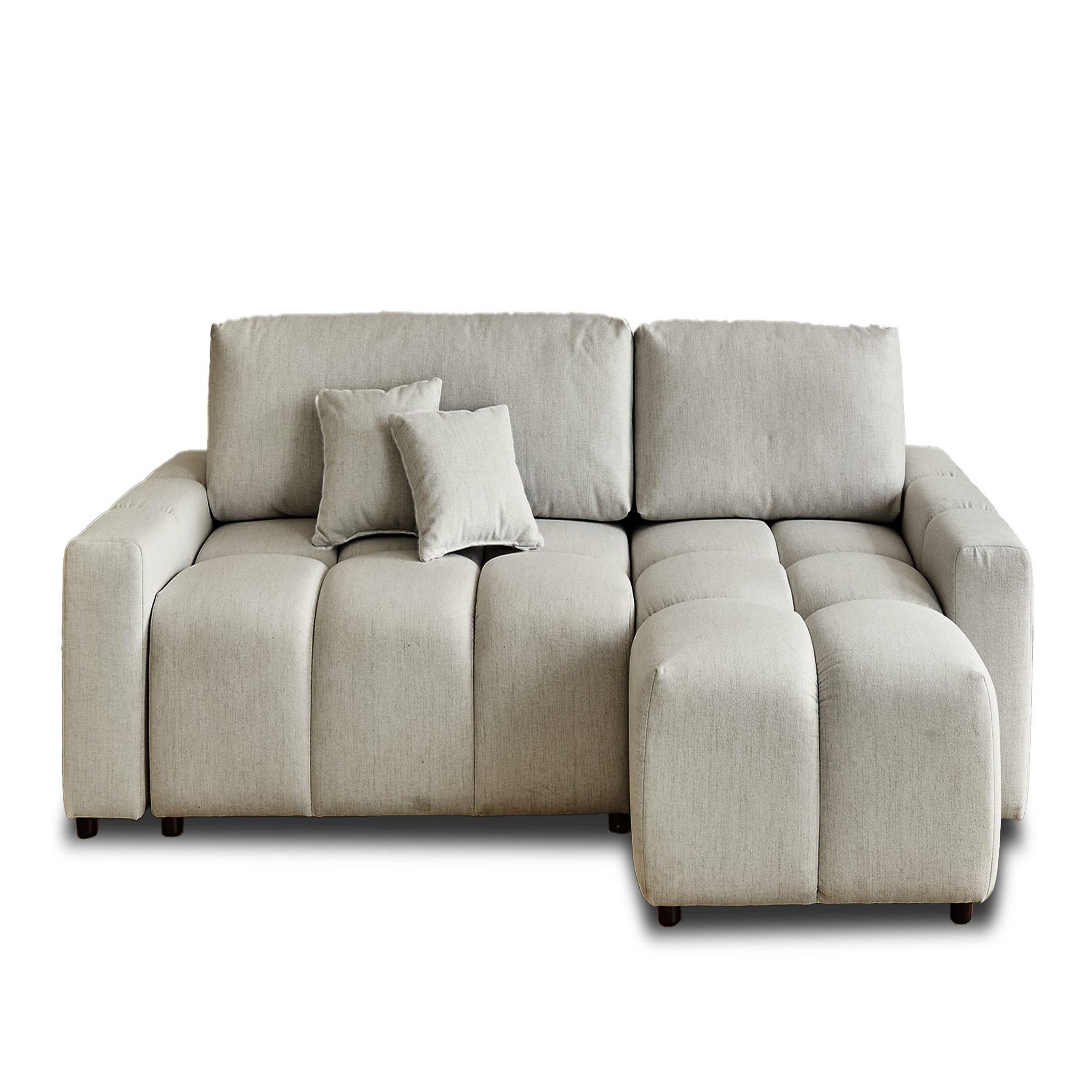 Voir la diapositive 1 : LISA DESIGN Crocus - canapé d'angle réversible - 4 places - convertible avec coffre - en tissu