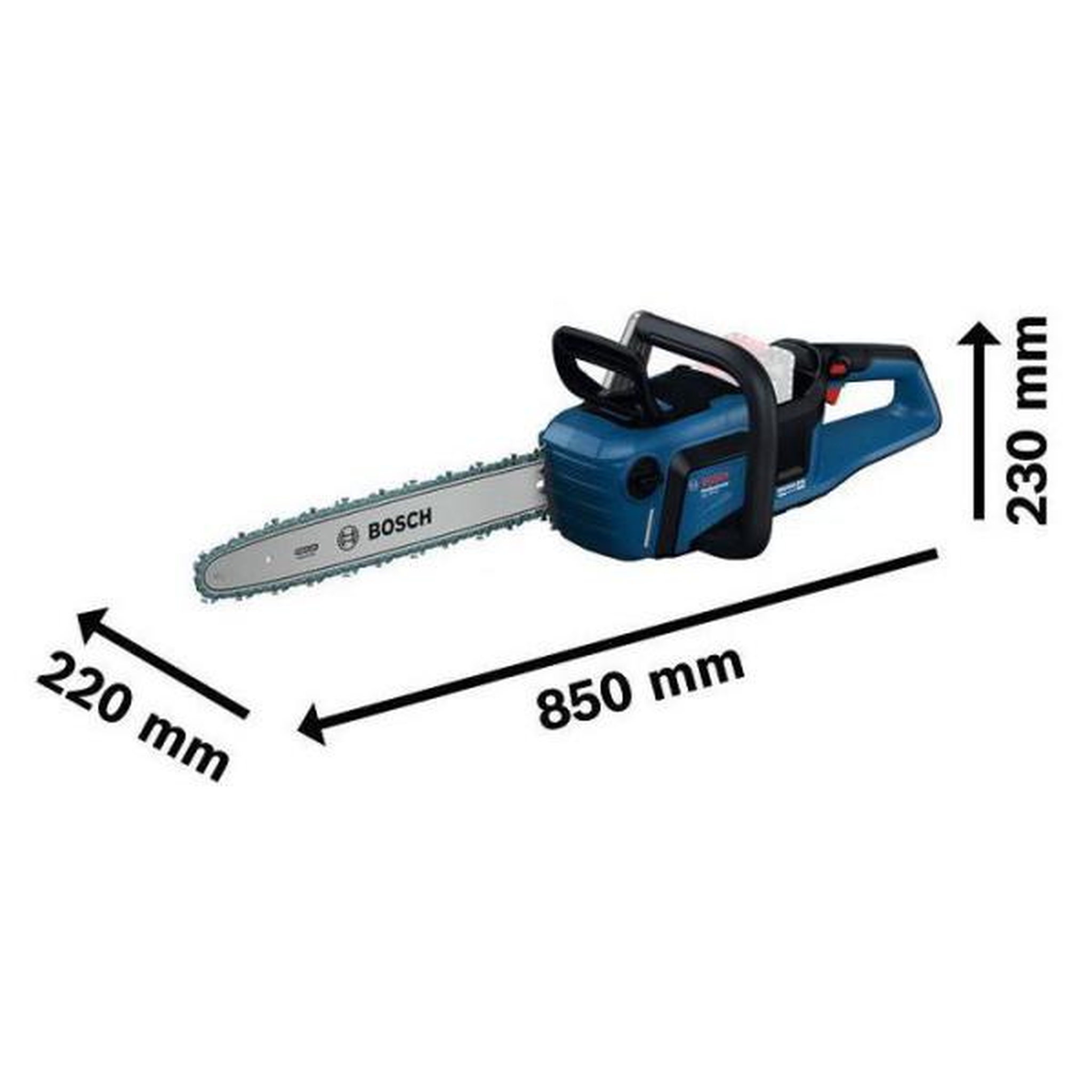 Voir la diapositive 3 : Bosch Professional Tronçonneuse sans fil bosch professional - gke 18v-40 - 18v - avec 1 batterie expert 5.5ah + chargeur
