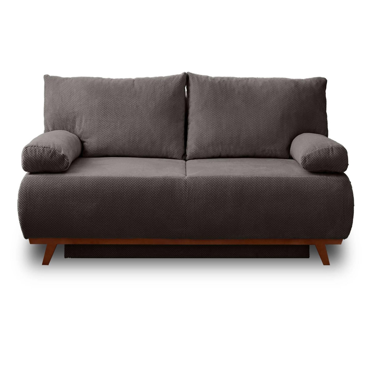 BEST MOBILIER Cristal - canapé 3 places - convertible avec coffre - en velours texturé
