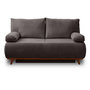 Voir la diapositive 1 : BEST MOBILIER Cristal - canapé 3 places - convertible avec coffre - en velours texturé