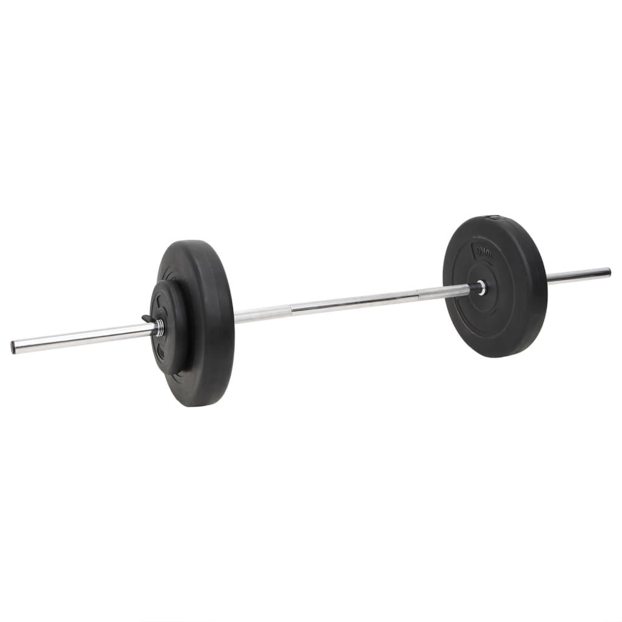 Voir la diapositive 3 : VIDAXL Ensemble d'halteres et de barres avec plaques 60 kg