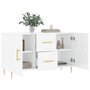 Voir la diapositive 4 : VIDAXL Buffet blanc brillant 100x36x60 cm bois d ingénierie