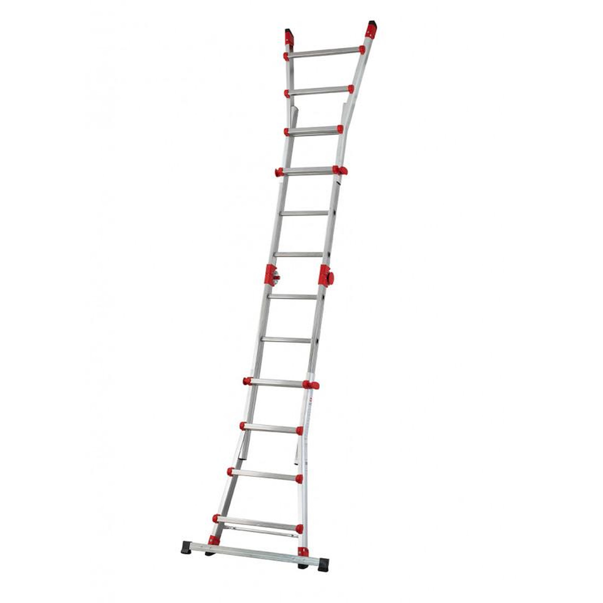 Voir la diapositive 3 : HAILO Echelle multifonction télescopique 4x4 échelons 3,8m/4,7m profistep multi