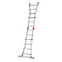 Voir la diapositive 3 : HAILO Echelle multifonction télescopique 4x4 échelons 3,8m/4,7m ProfiStep Multi