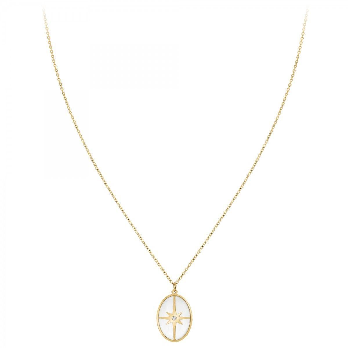 SC BOHEME Collier par SC Bohème orné d'un véritable diamant blanc