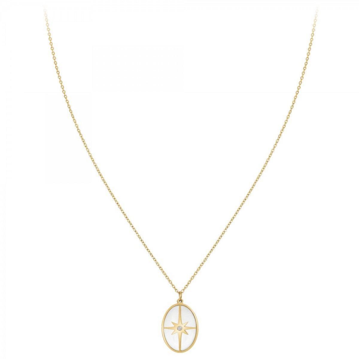 SC BOHEME Collier par SC Bohème orné d'un véritable diamant blanc