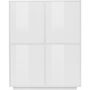 Voir la diapositive 2 : Buffet haut moderne 4 portes 100 cm LUCERA