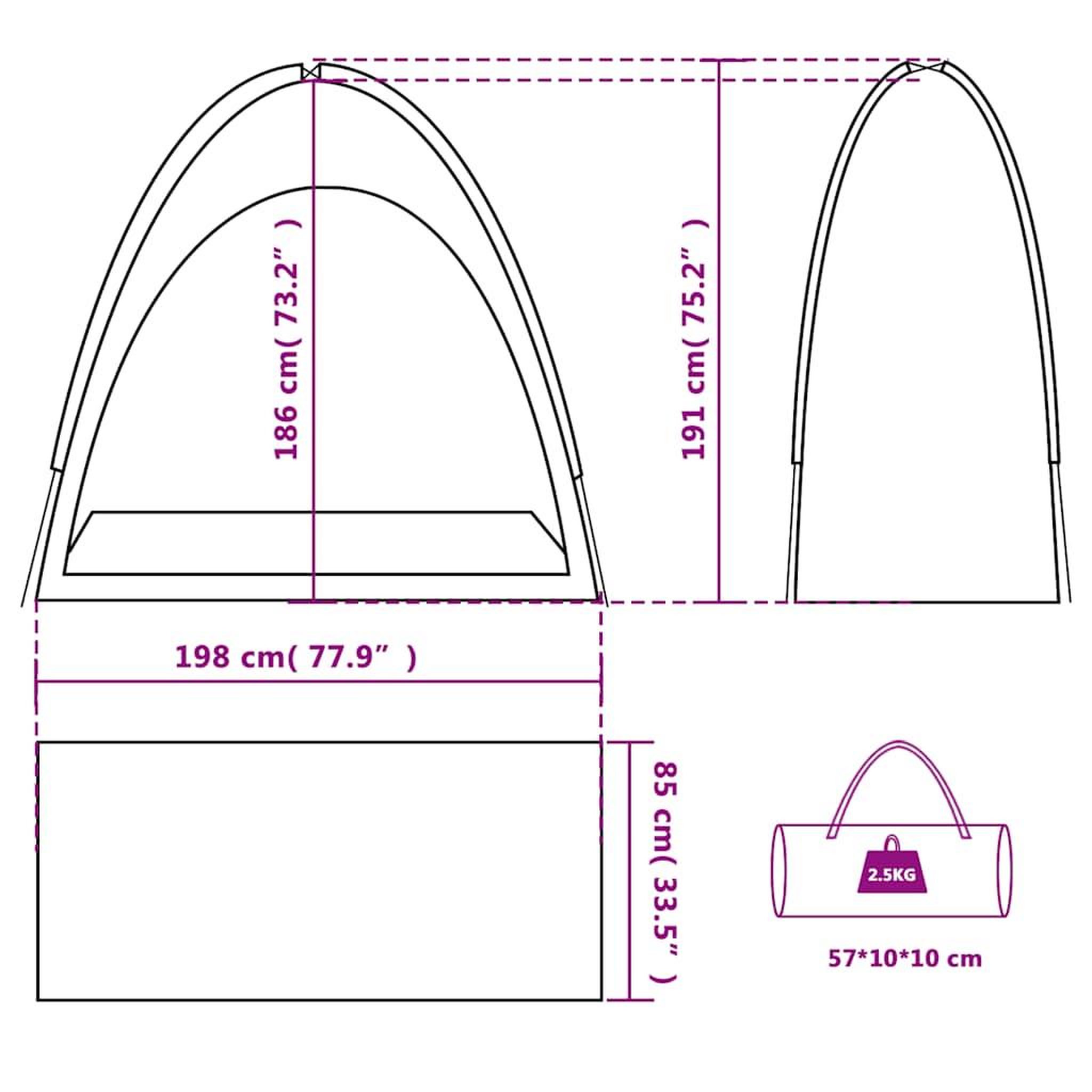 Voir la diapositive 6 : VIDAXL Tente de rangement vert impermeable