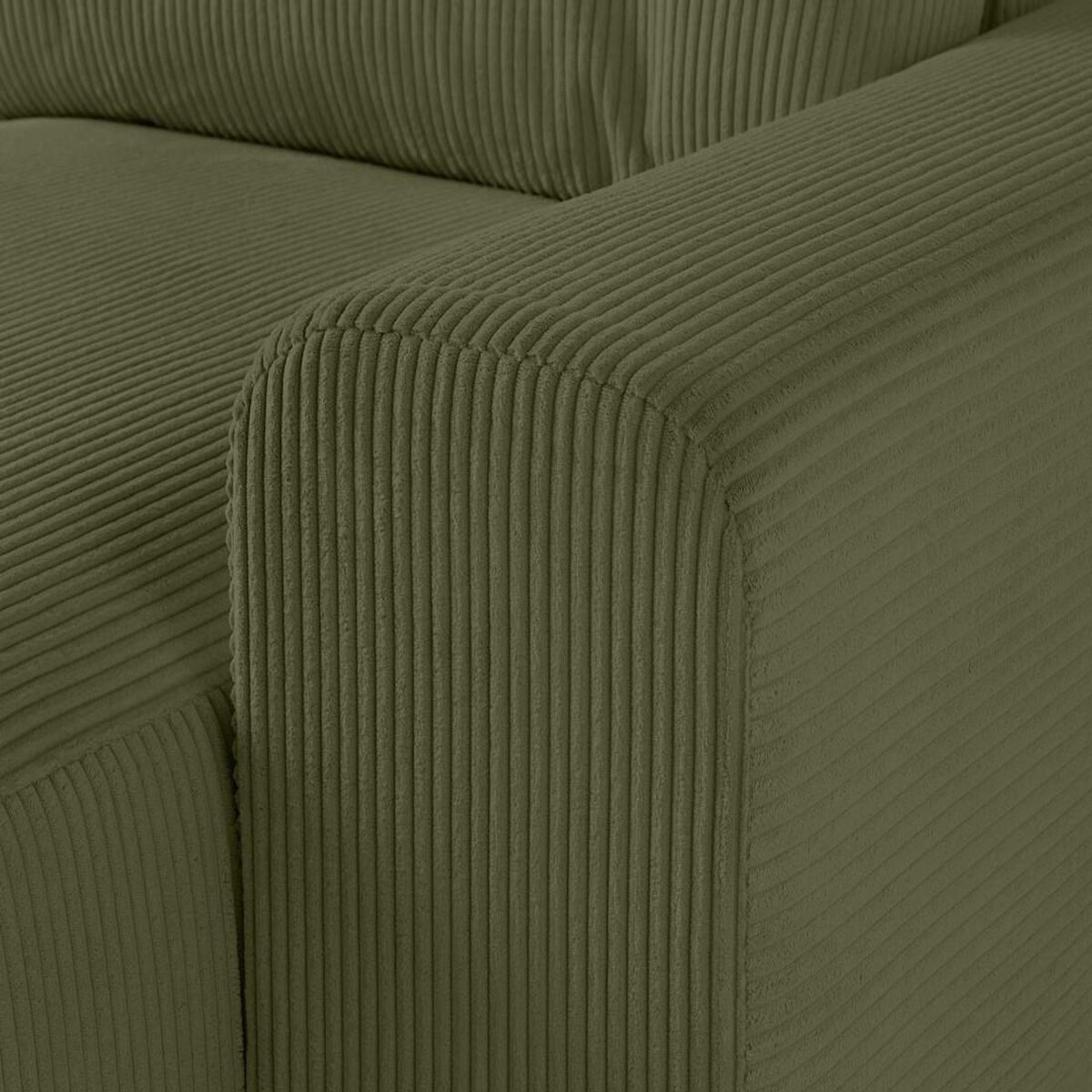 LISA DESIGN Garance - canapé modulable d'angle gauche - 8 places - en velours côtelé