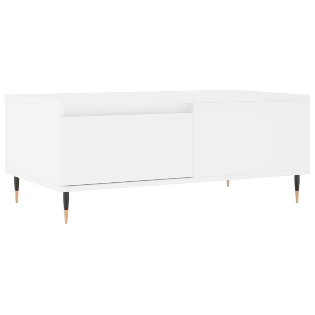 VIDAXL Table basse Blanc 90x50x36,5 cm Bois d'ingenierie