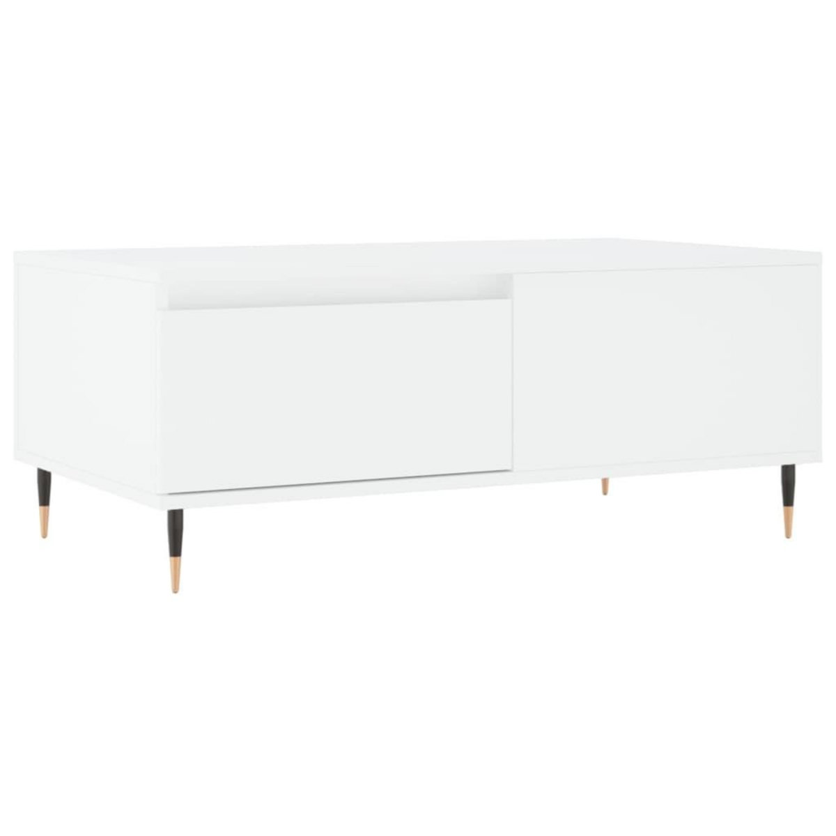VIDAXL Table basse Blanc 90x50x36,5 cm Bois d'ingenierie