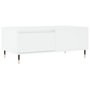 Voir la diapositive 2 : VIDAXL Table basse Blanc 90x50x36,5 cm Bois d'ingenierie