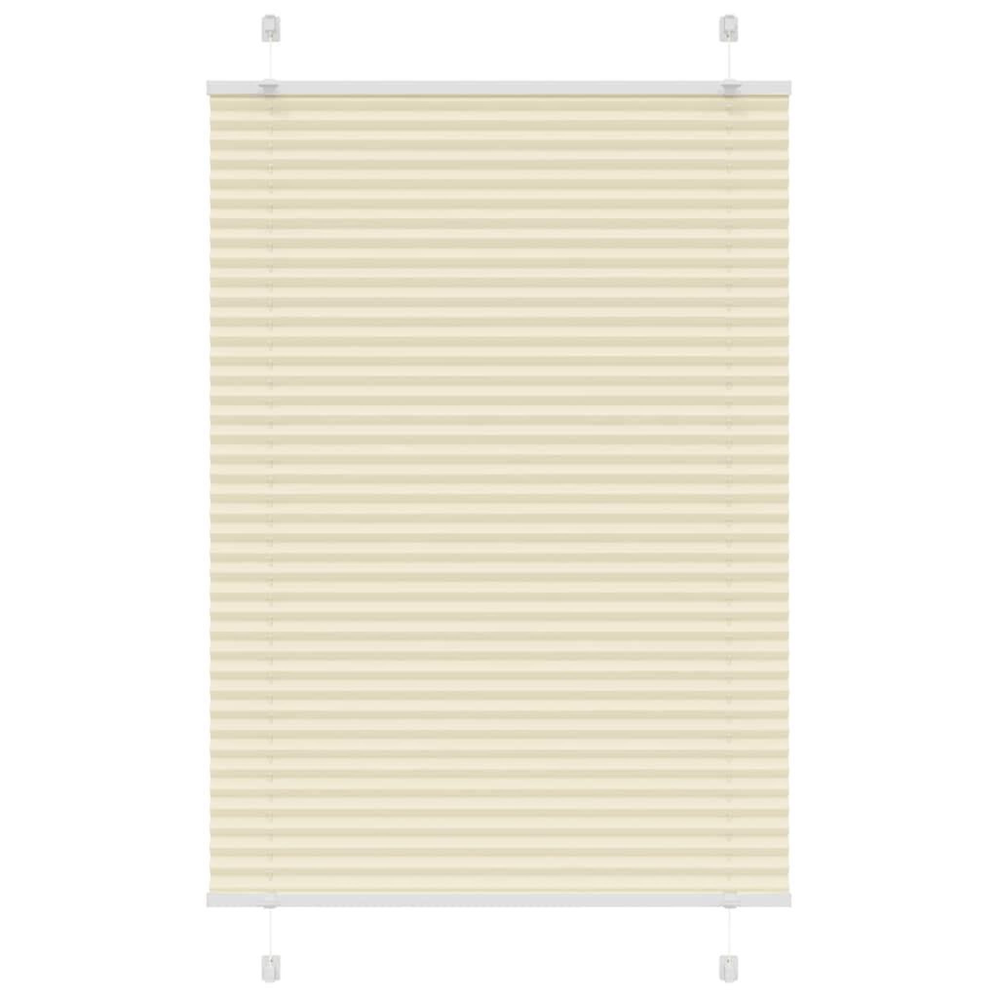 VIDAXL Store plisse creme 90x150 cm largeur du tissu 89,4 cm polyester