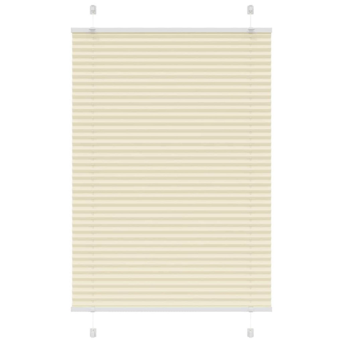 VIDAXL Store plisse creme 90x150 cm largeur du tissu 89,4 cm polyester
